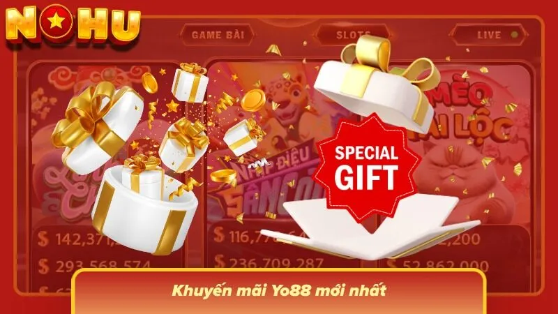 Khu vực quà tặng nổi nhờ biểu tượng phần thưởng thiết kế bắt mắt